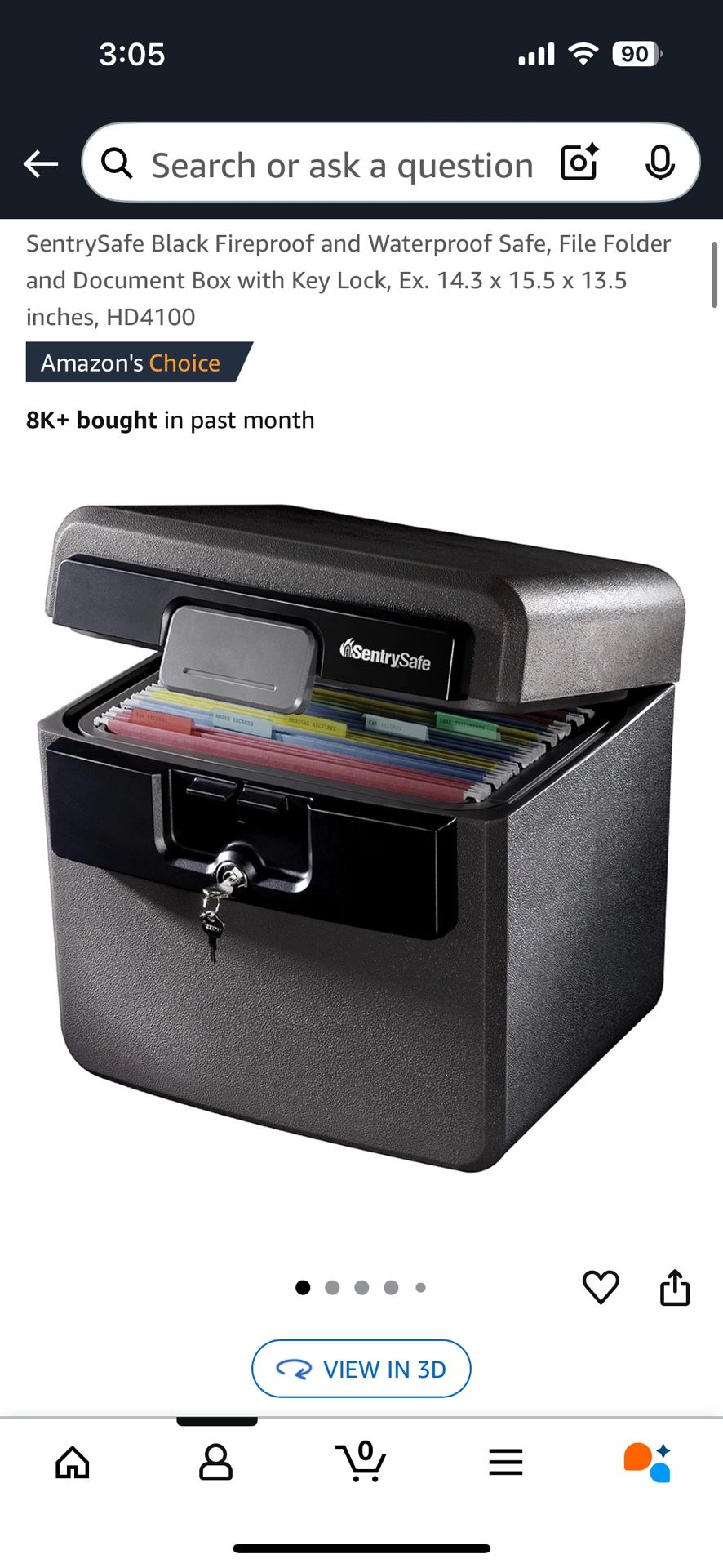 SentrySafe Document Storage
