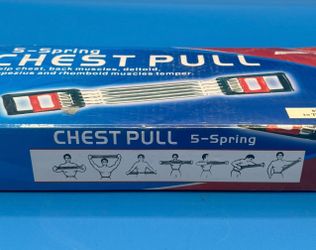 Home Fitness Chest Expander Spring Puller Pedal Pull Back Muscle with Hand Guard
