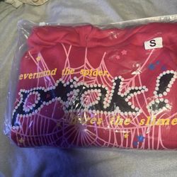 pink spider hoodie