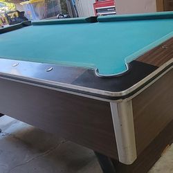 7' Coin-Op Arcade Pool Billiard Table For Sale