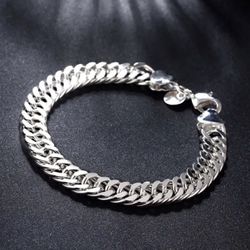 Sterling Silver Mens Bracelet