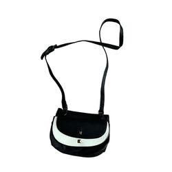 Madden Girl Crossbody Vintage Leather Black & White