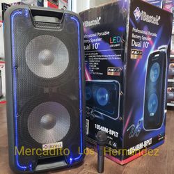 PartyBox 10" Bluetooth Speaker 💥7800w - ❗️XTREME BASS❗️- PRO AUDIO - Nuevas En Caja - Dual 10" WOOFERS