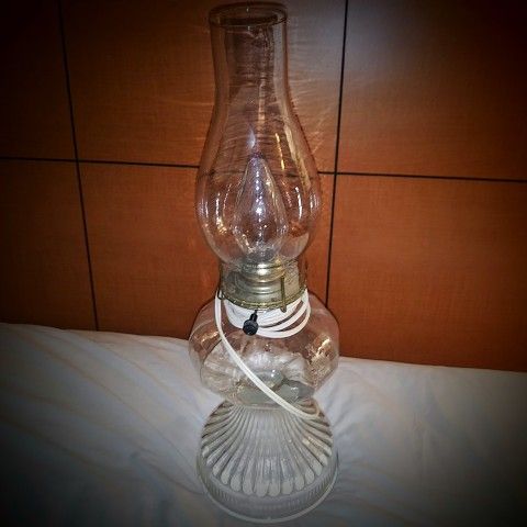 Vintage Glass Table Lamp