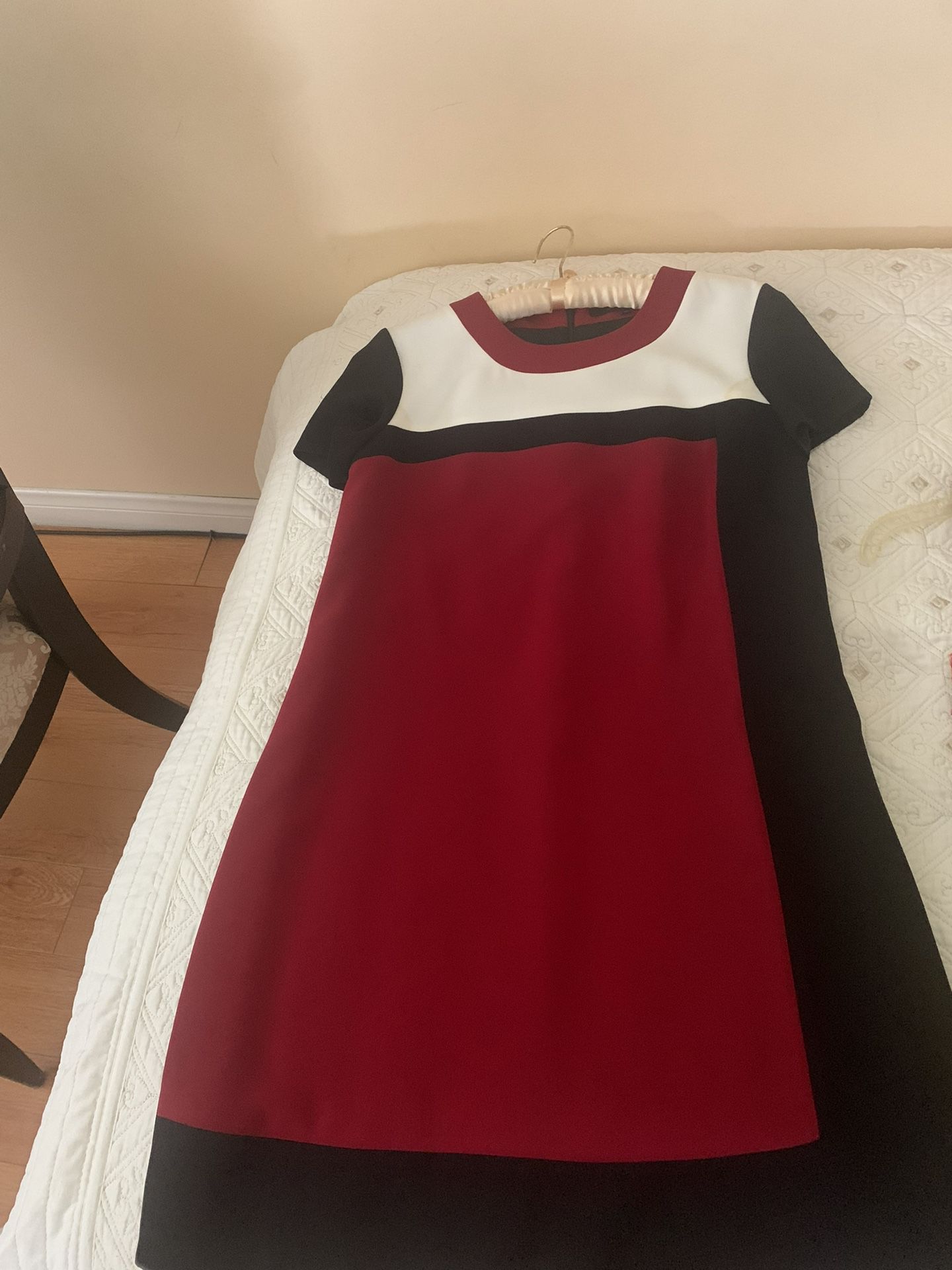 Red, Black And White Nice Dress 