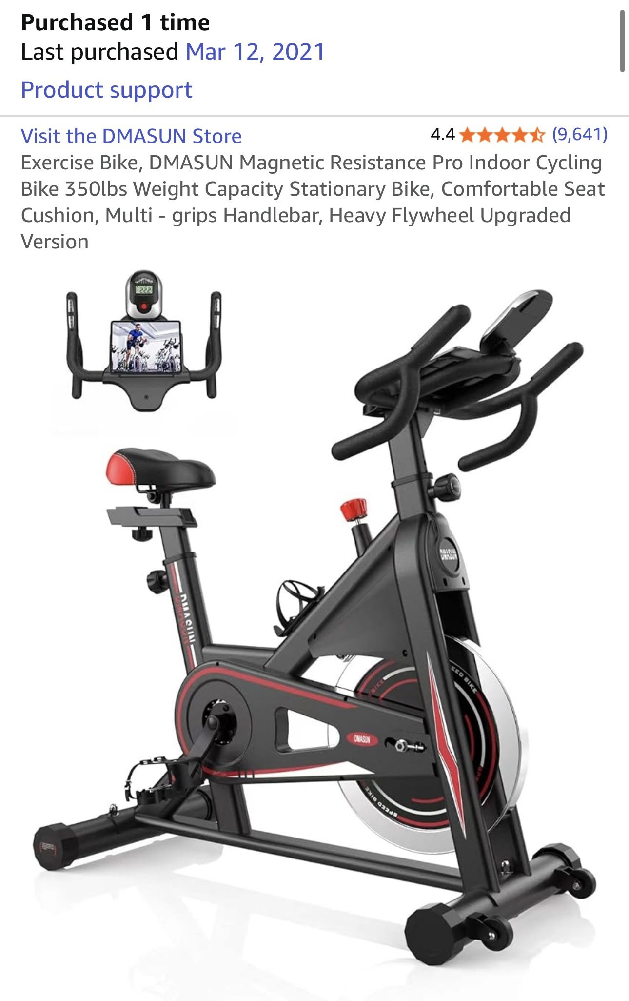 DMASUN Spin Bike Great Condition