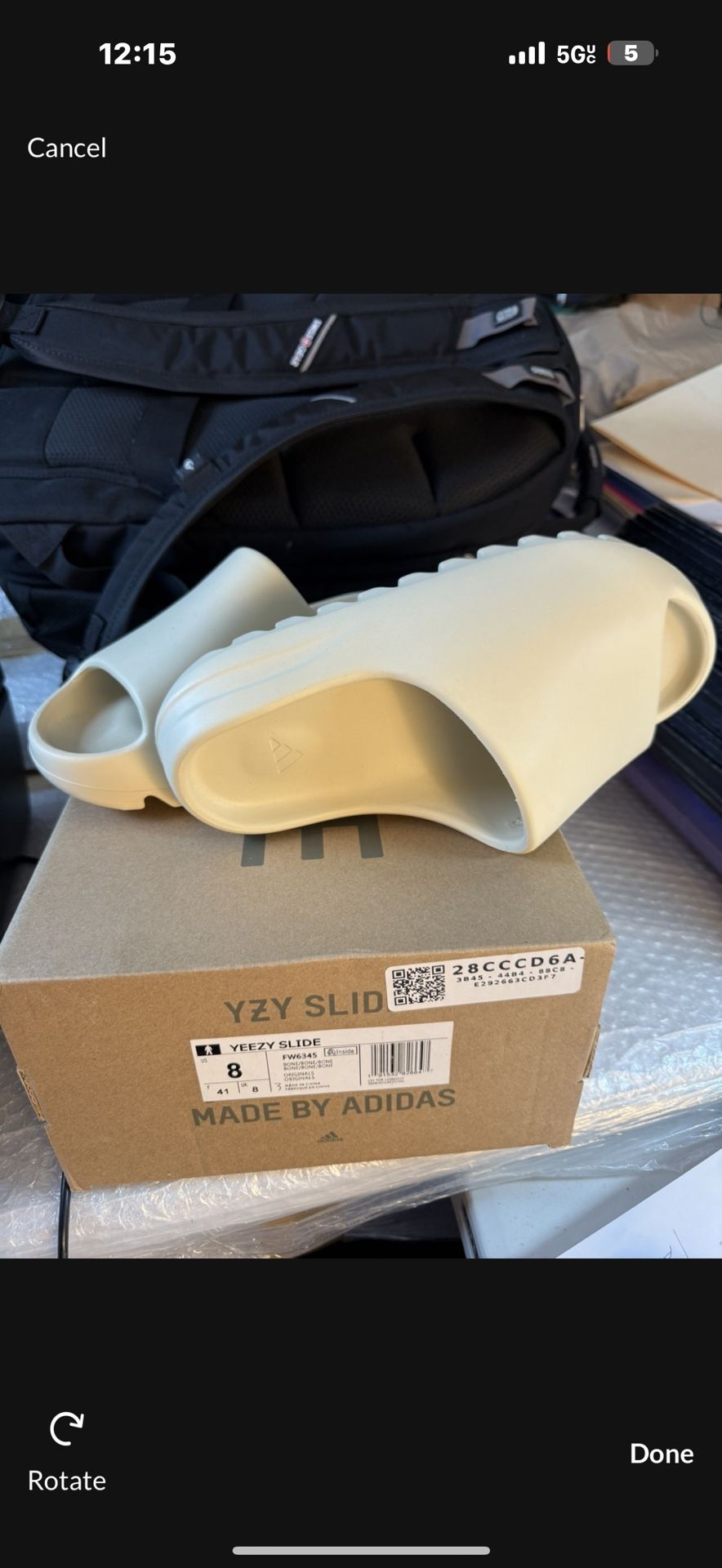 Adidas Yeezy Bone Color Size 8 New