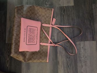 Authentic Coach Reversible City Tote in Signature Canvas.