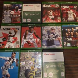 11 Games Xbox One NBA FIFA soccer sport's