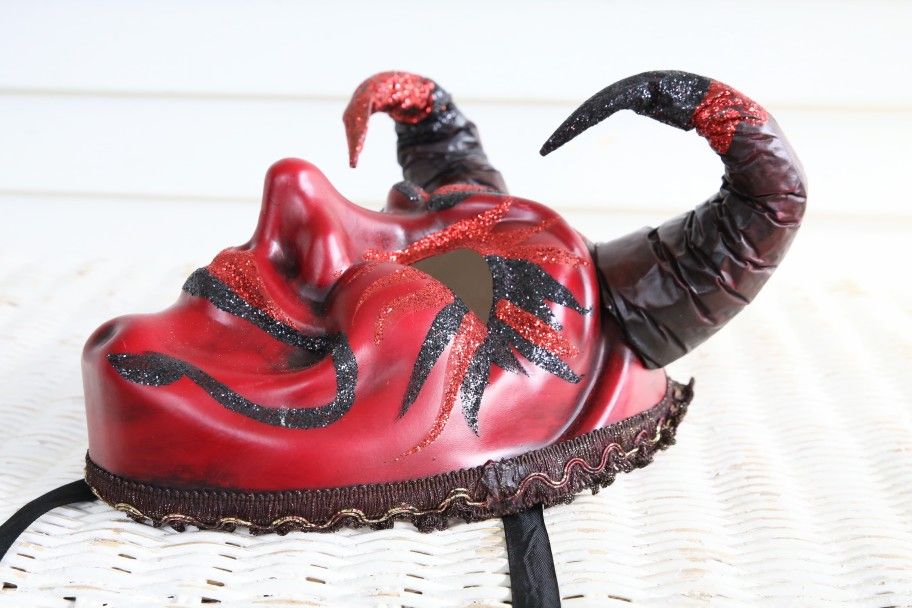 Hand Painted Venetian Devil Halloween Mask - Pier 1 (Halloween Decorations/ Costume)