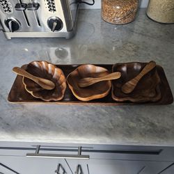 Wooden Serving Set 