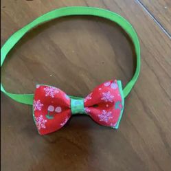 Pet Christmas Bow Tie.  