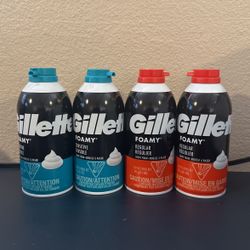 Gillette Foamy Sensitive And Regular 2 For$3