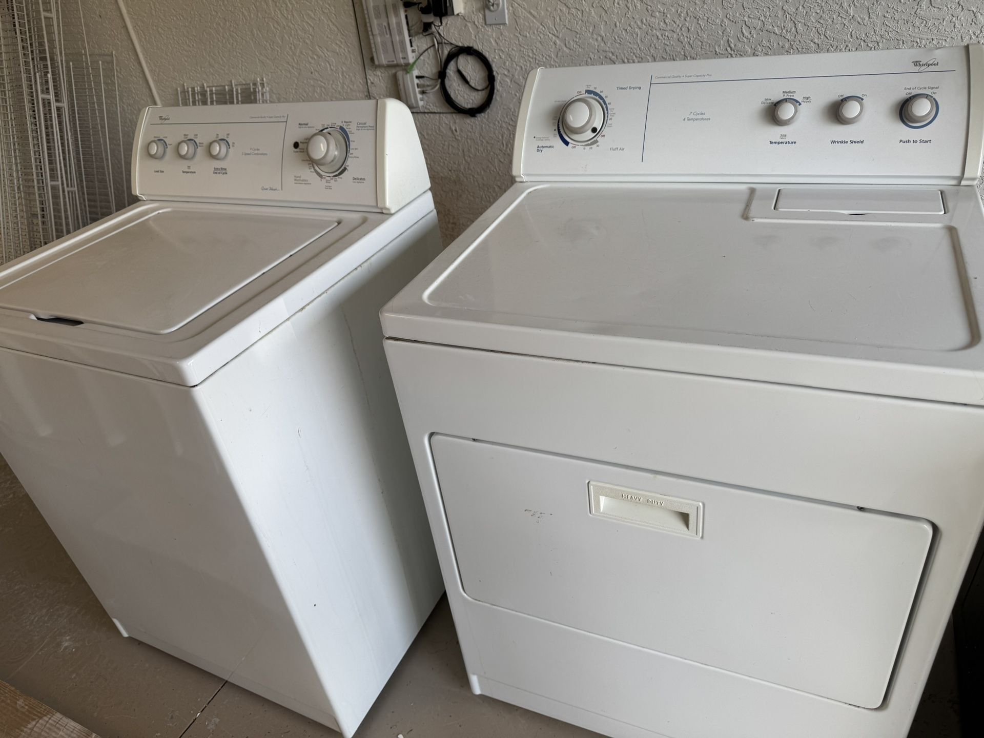 Washer and Dryer