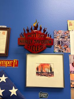Harley-Davidson Motor Cycles Metal Wall Sign