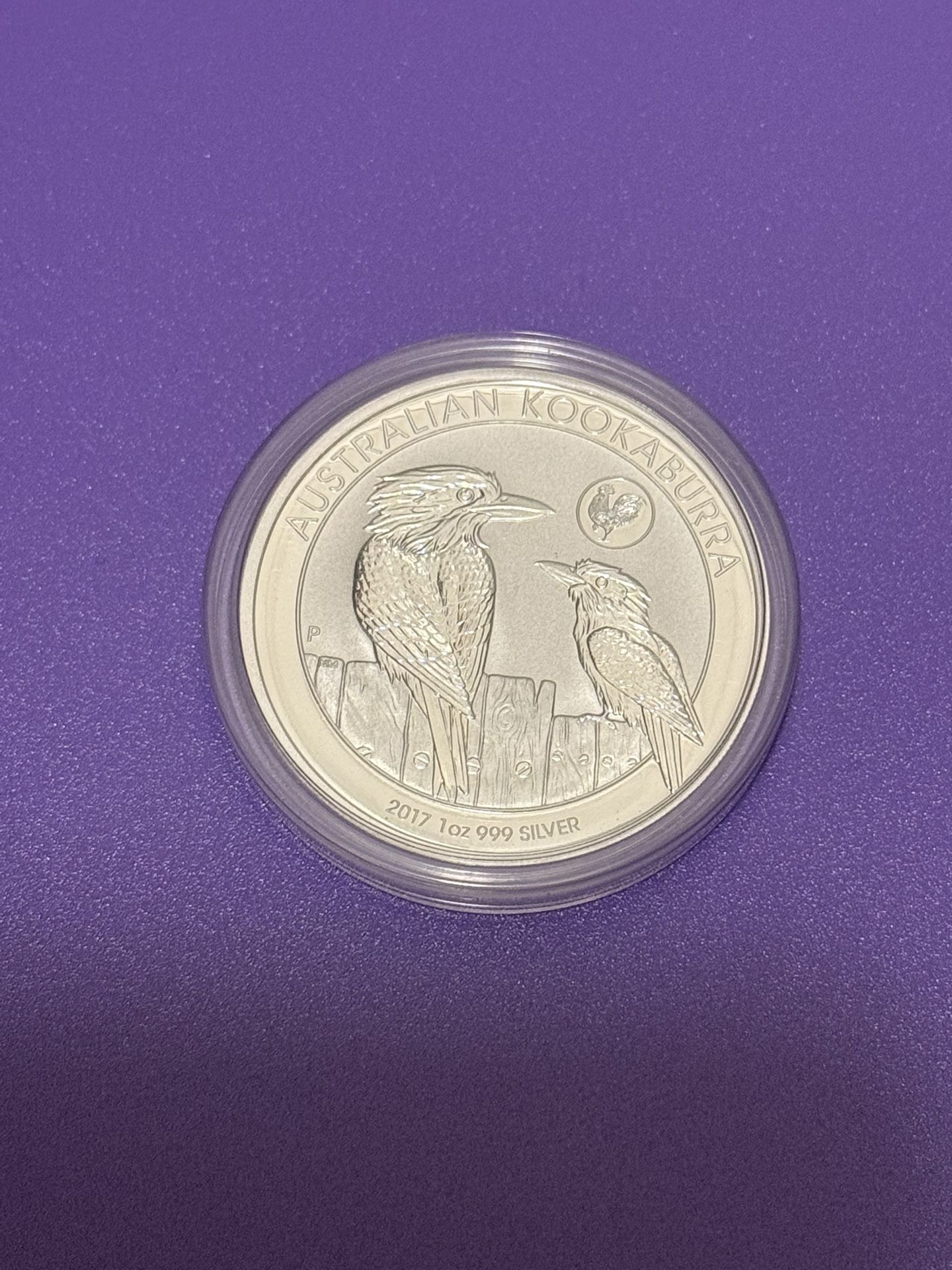 2017 Australian Kookaburra Rooster Privy 1 oz .999 Fine Silver