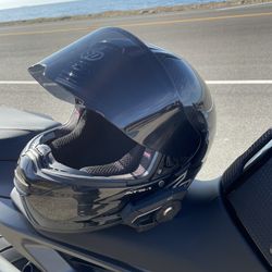 6d Cardon Fiber Helmet With Communicator 