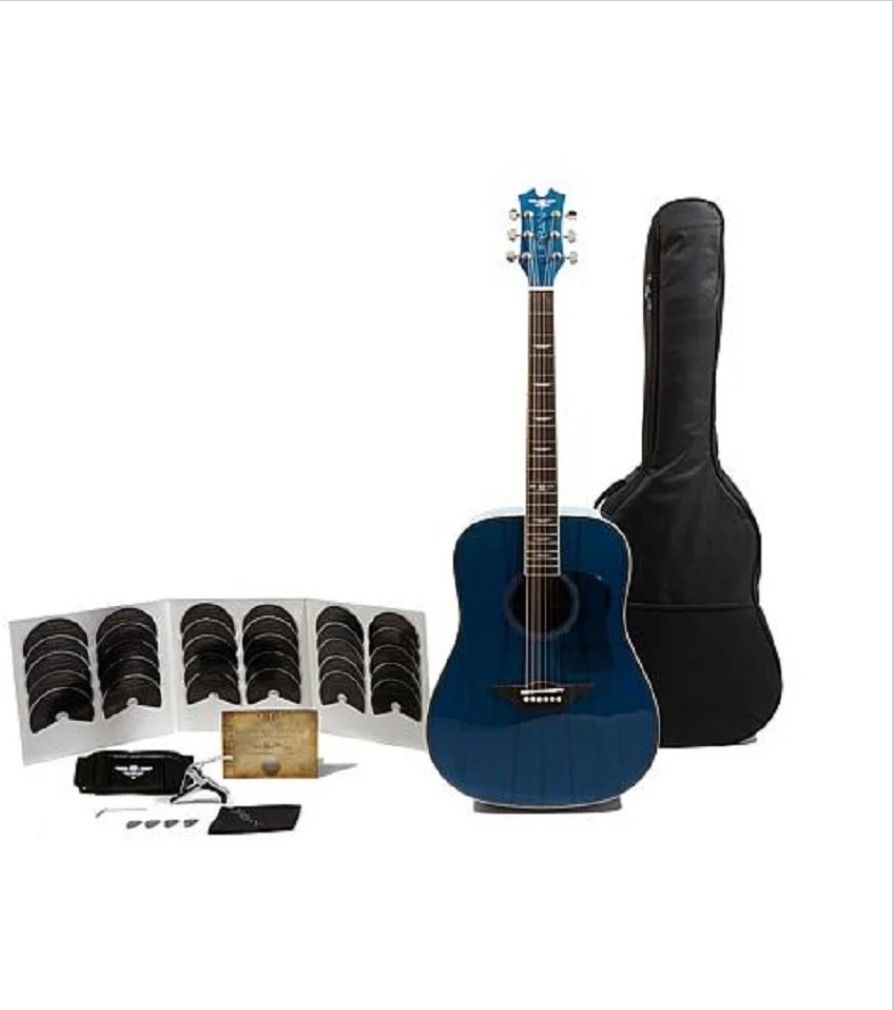 Keith Urban American Vintage Acoustic Edition 40-pc Guitar Package, Lapis Blue Right Handed