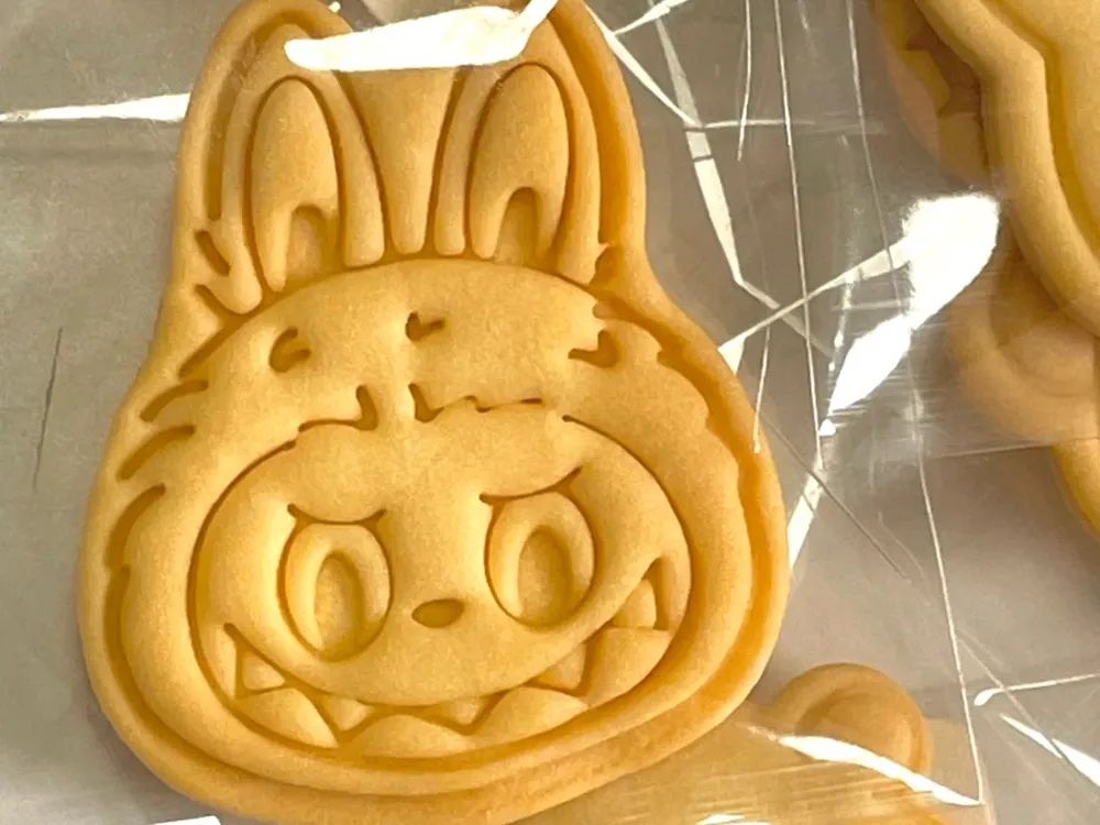 3D Printed Labubu Cookie Cutter | Cute Baking Mold