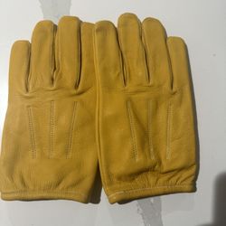 New  Winter Police Leather Gloves Large 
