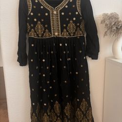 Black & Gold Punjabi 