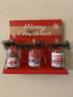 Rustic style wall shelf