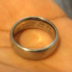 Tungsten Carbide Band Size 8 