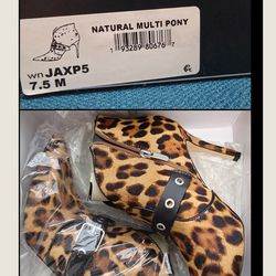 Nine West animal print booties