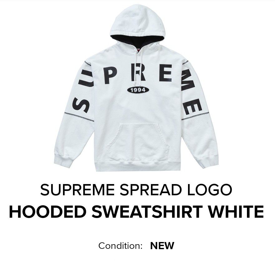 Supreme Spread Logo Hoodie