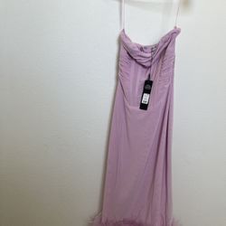 Purple Fashion Nova Corset Dress 