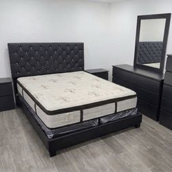 Brand New KING Size Bedroom Set with Pillow Top Mattress / Set de Cuarto Nuevo en King Size Con Colchón King … Fast Delivery 🚚 