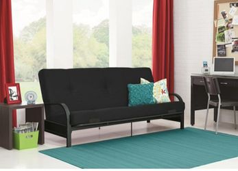 Metal frame futon bed