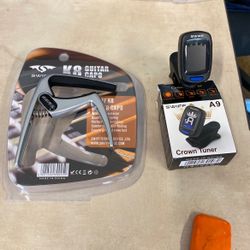 Guitar Tuner With Capo