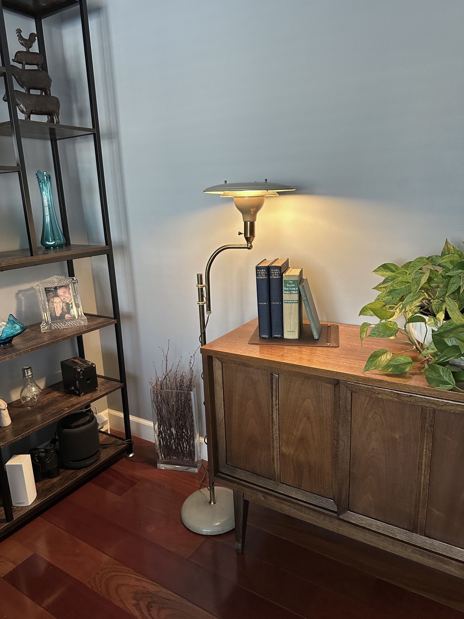 Authentic MCM Sight Light Floor Lamp by M.G. Wheeler Co.