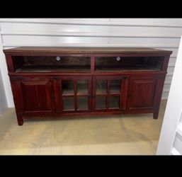 Wooden entertainment center