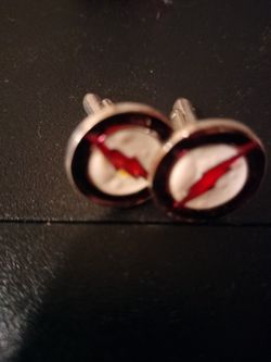 The Flash Custom Colored Cufflinks