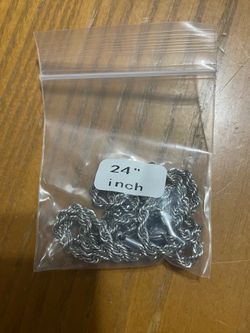 Stainless Steel 24” Rope Chain