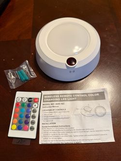 Small 5.6” LED Battery Operated Ceiling Light with Remote Control