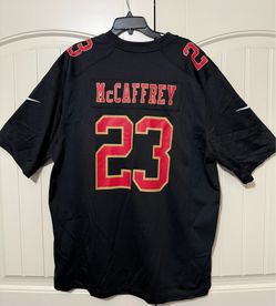 San Francisco 49ers Christian McCaffrey Jersey 2XL NWT Nike Black Super Bowl