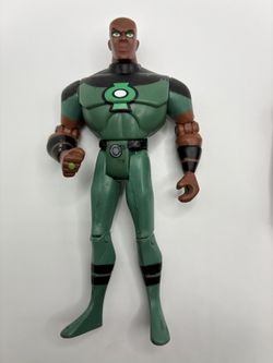Justice league unlimited LORD GREEN LANTERN John Stewart dc universe LOOSE 4.5"