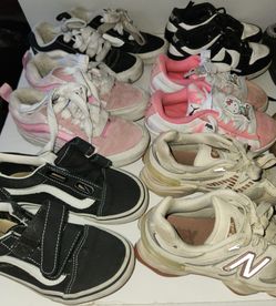 Bundle of shoes vans crocs Jordan's etc. Used all for $20