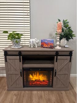 TV Stand with Fireplace