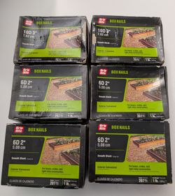 6) Boxes of Exterior Galvanized Nails