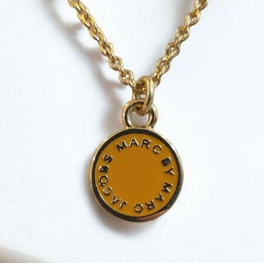 Marc by Marc Jacobs bright orange necklace
