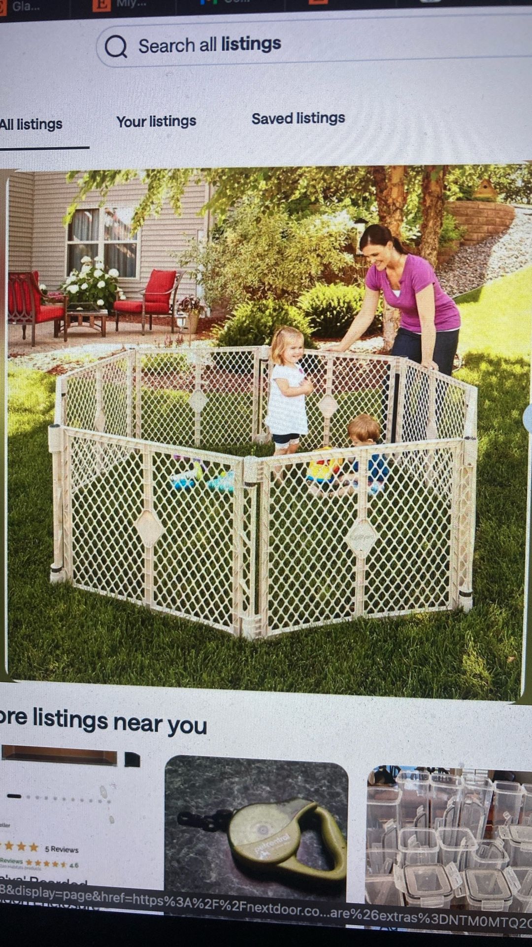 Foldable Indoor/outdoor Pet Enclosure