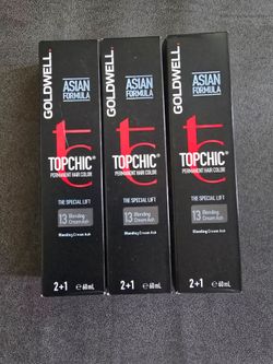 Goldwell TopChic Asian Formula 13 Blonding Cream Ash