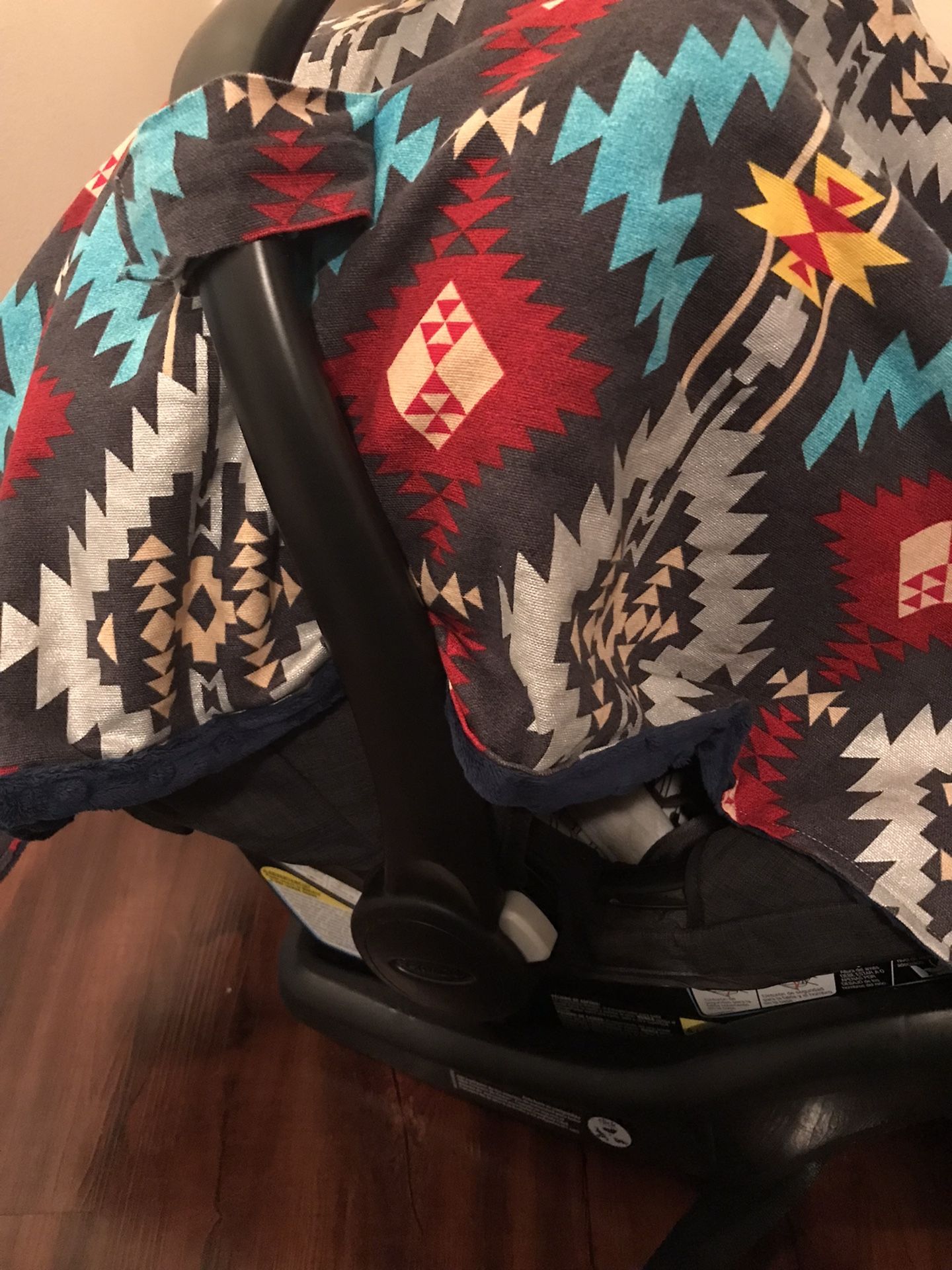 Graco Car Seat And Aztec Canopy