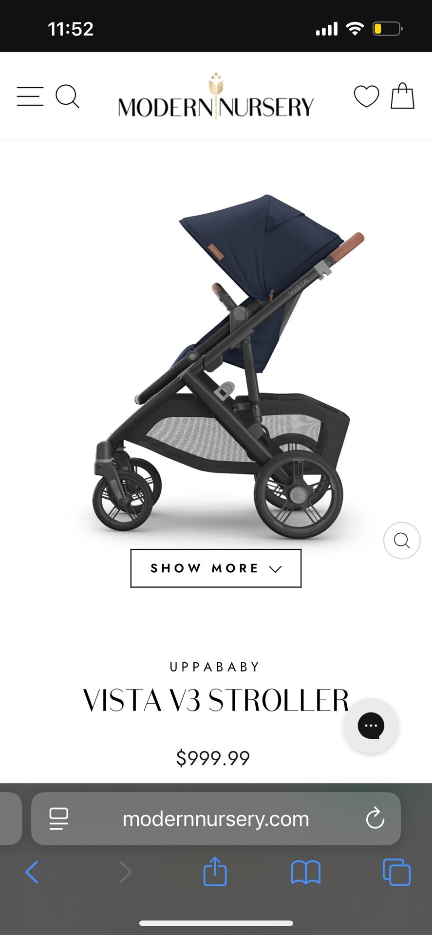Uppababy vista V3 Stroller +bassinet