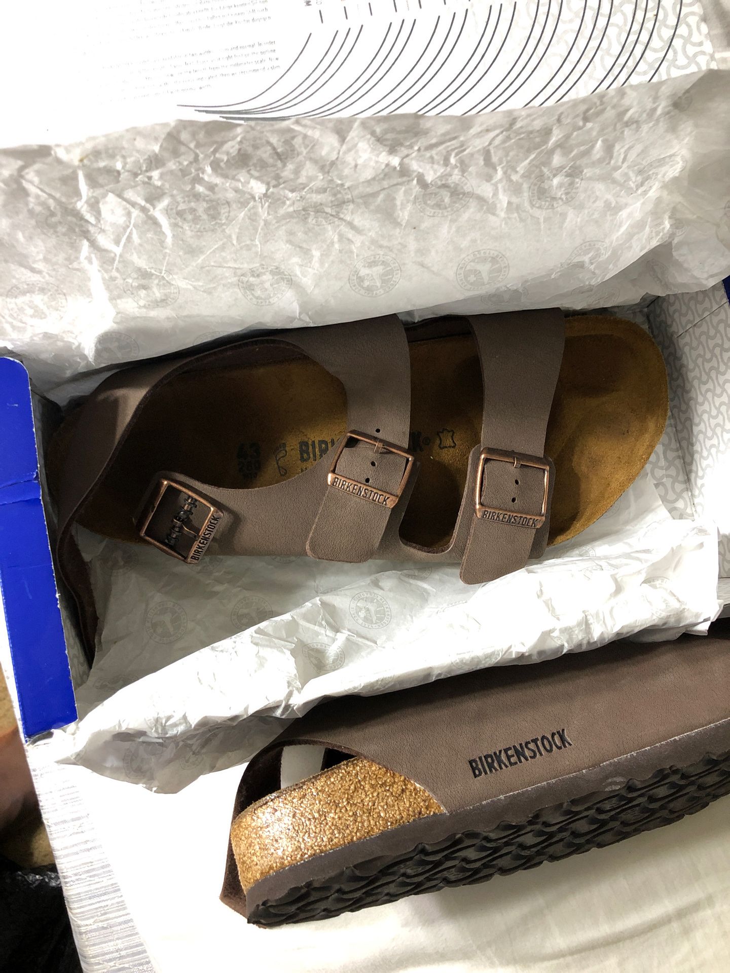 New birkenstock sandals size 10