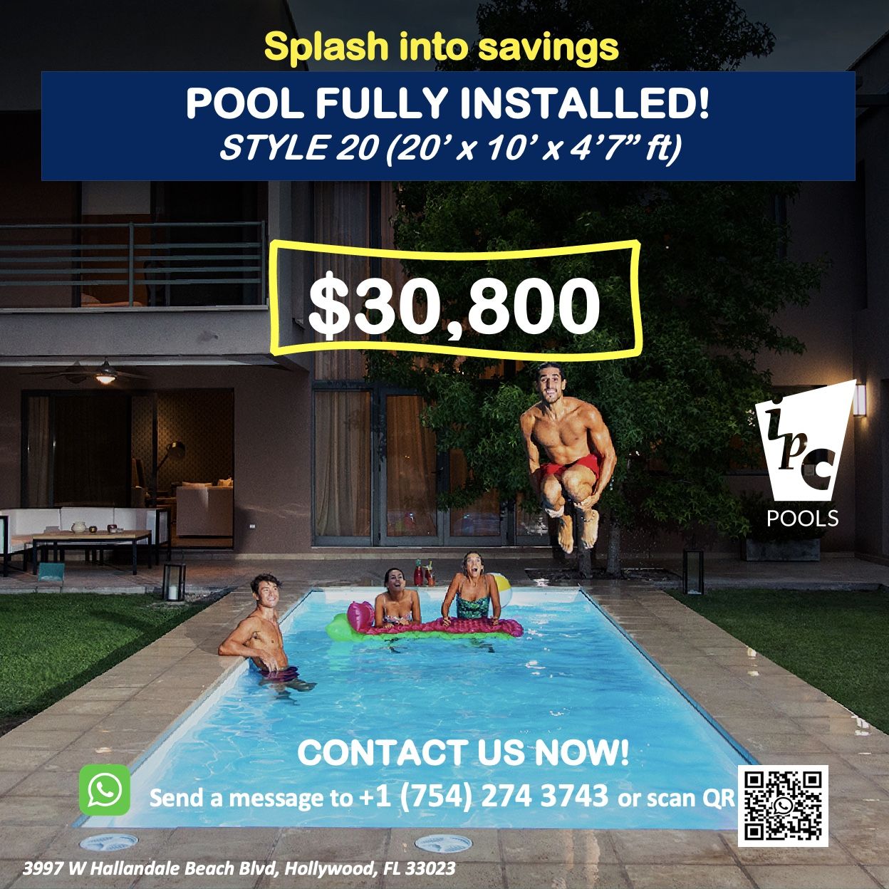 Swimming pool INSTALLED! IPC Pools!